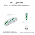 Genuine Emerald Vintage Inspired Eternity Band AAA - Rosec Jewels