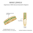 Genuine Emerald Vintage Inspired Eternity Band AAA - Rosec Jewels