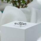 Rosec Jewels-Solitaire Heart Shape Moissanite Braided Engagement Ring