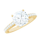 Rosec Jewels-Certified 8mm Moissanite Cushion Cut Engagement Ring