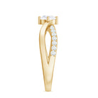 Round Cut Zircon Infinity Solitaire Ring in Prong Setting AAAA - Rosec Jewels