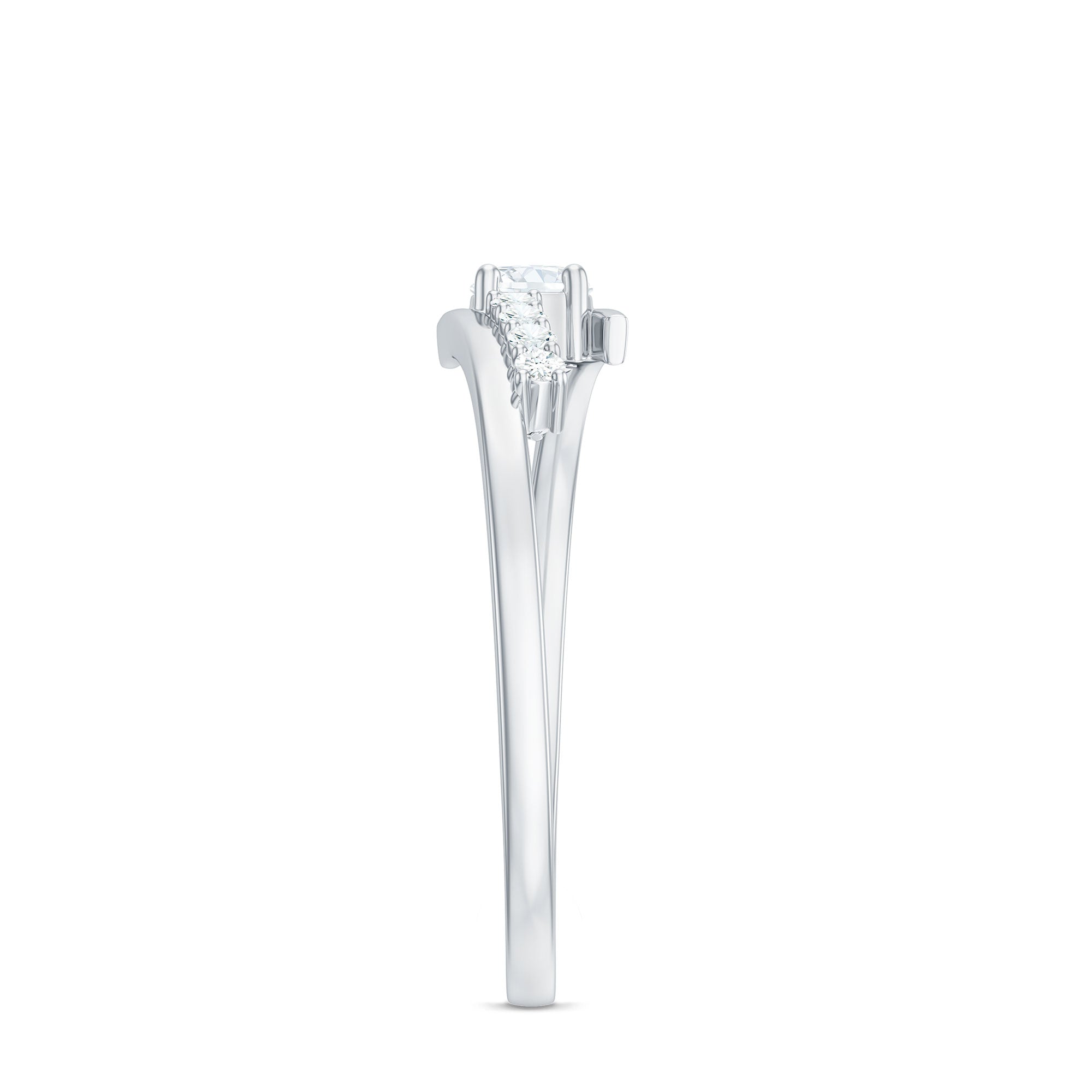Rosec Jewels-Diamond Promise Ring with Bypass Shank