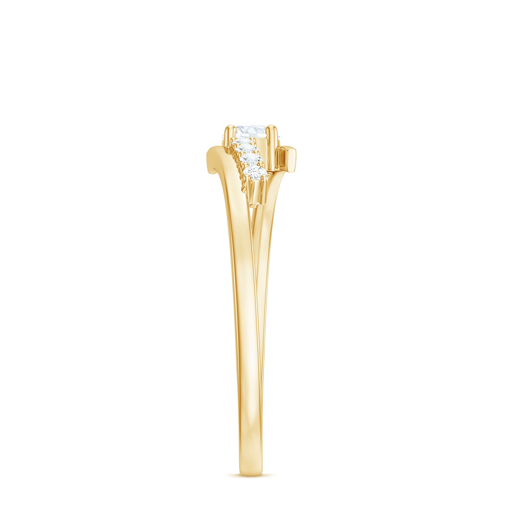 Rosec Jewels-Diamond Promise Ring with Bypass Shank