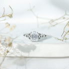 Rosec Jewels-2 CT Moissanite Engagement Ring with Celtic Details