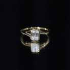 2 CT Octagon Cut Moissanite Engagement Ring For Women D-VS1 - Rosec Jewels