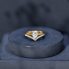 Pear Cut Solitaire Moissanite Engagement Ring with Enhancer D-VS1 - Rosec Jewels
