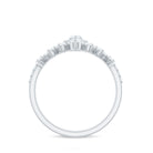 Marquise Cut Moissanite Halo Wedding Ring Set For Women D-VS1 - Rosec Jewels