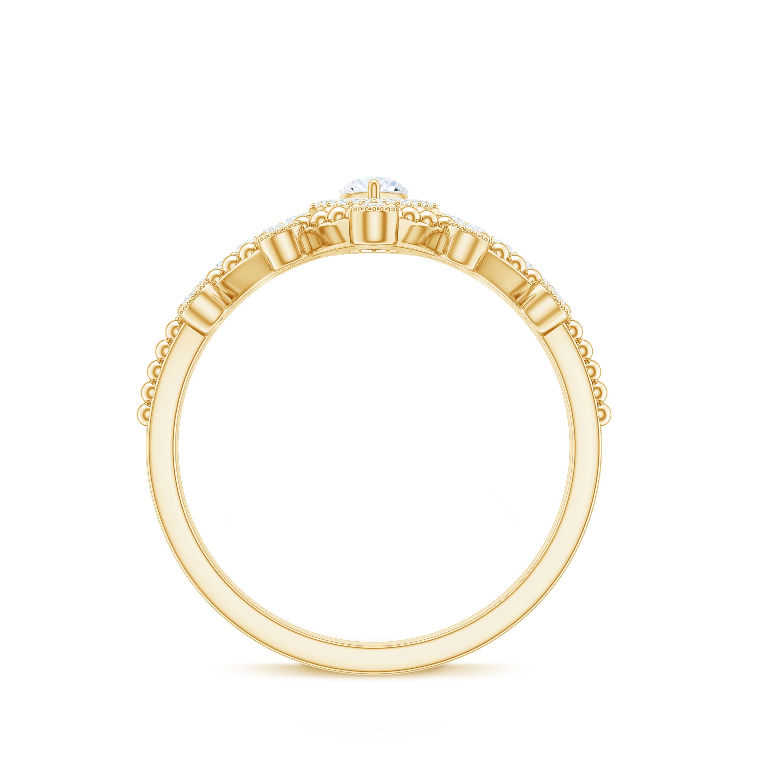 Rosec Jewels-Marquise Cut Moissanite Vintage Wedding Ring Set
