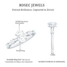Rosec Jewels-1.75 CT Oval Zircon Solitaire Engagement Ring in Gold