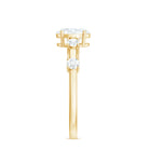 Rosec Jewels-1.75 CT Oval Zircon Solitaire Engagement Ring in Gold