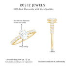 Oval Cut Moissanite Engagement Ring with Side Stones D-VS1 - Rosec Jewels