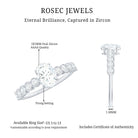 1.75 CT Prong Set Oval Cut Zircon Solitaire Engagement Ring AAAA - Rosec Jewels