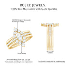 Rosec Jewels-Marquise Cut Moissanite Solitaire Trio Ring Set