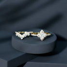 Certified Moissanite Statement Wedding Ring Set D-VS1 - Rosec Jewels