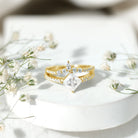 Rosec Jewels-Princess Cut Moissanite Wedding Ring Set for Women