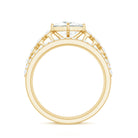 Rosec Jewels-Princess Cut Moissanite 3 Piece Bridal Ring Set