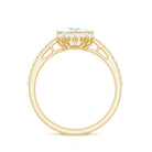 Princess Cut Moissanite Designer Engagement Ring for Women D-VS1 - Rosec Jewels