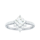 1.75 CT Princess Cut Solitaire Zircon Designer Engagement Ring AAAA - Rosec Jewels