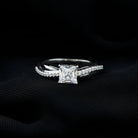 1 Carat Princess Cut Cubic Zirconia Solitaire Engagement Ring AAAA - Rosec Jewels