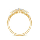 Princess and Round Cut Moissanite Wedding Ring Set D-VS1 - Rosec Jewels