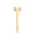 1.50 CT Asscher Cut Solitaire Zircon Engagement Ring AAAA - Rosec Jewels