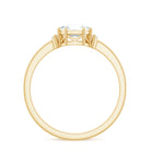 1.50 CT Asscher Cut Solitaire Zircon Engagement Ring AAAA - Rosec Jewels