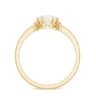 Asscher Cut Moissanite Engagement Ring with Certificate D-VS1 - Rosec Jewels