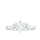 1 CT Princess Cut Cubic Zirconia Engagement Ring in Prong Setting AAAA - Rosec Jewels