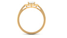 2.25 CT Octagon Cut Zircon Statement Engagement Ring with Halo AAAA - Rosec Jewels