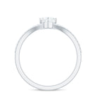 Rosec Jewels-Designer Moissanite Heart Engagement Ring for Women