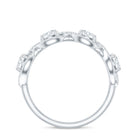 Round Moissanite Infinity Wedding Band Ring D-VS1 - Rosec Jewels