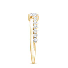 Round Cut Moissanite Engagement Ring with Side Stones D-VS1 - Rosec Jewels