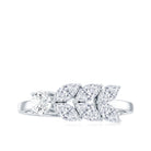 Nature Inspired Moissanite Anniversary Ring for Women D-VS1 - Rosec Jewels