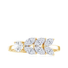 Nature Inspired Moissanite Anniversary Ring for Women D-VS1 - Rosec Jewels