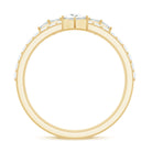 1.50 CT Designer Zircon Band Ring in Prong Setting AAAA - Rosec Jewels