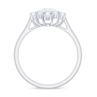 1.50 CT Bezel Set Zircon Statement Halo Engagement Ring AAAA - Rosec Jewels