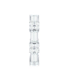 Moissanite Round and Baguette Wedding Band D-VS1 - Rosec Jewels