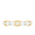 Certified Moissanite Designer Wedding Band D-VS1 - Rosec Jewels