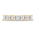 Certified Moissanite Half Eternity Wedding Band for Women D-VS1 - Rosec Jewels