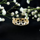 Certified Moissanite Zig Zag Eternity Band for Women D-VS1 - Rosec Jewels