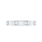 Moissanite Half Eternity Stackable Band Ring D-VS1 - Rosec Jewels