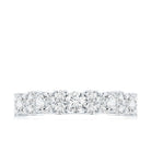 Moissanite Half Eternity Wedding Band with Certificate D-VS1 - Rosec Jewels