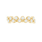 Rosec Jewels-Bezel Set Moissanite Half Eternity Ring for Women