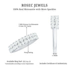 Rosec Jewels-Double Row Moissanite Eternity Wedding Band
