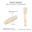 Rosec Jewels-Double Row Moissanite Eternity Wedding Band