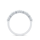 Rosec Jewels-Zig Zag Style Moissanite Half Eternity Band Ring