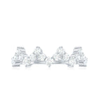 Rosec Jewels-Zig Zag Style Moissanite Half Eternity Band Ring