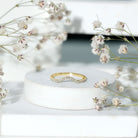 Real Diamond Curved Enhancer for Engagement Ring Natural - ( HI-SI ) - Rosec Jewels