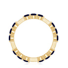 Rosec Jewels-Natural Blue Sapphire and Diamond Eternity Wedding Band