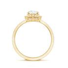 Rosec Jewels-Brilliant Cut Moissanite Oblong Engagement Ring With Certificate
